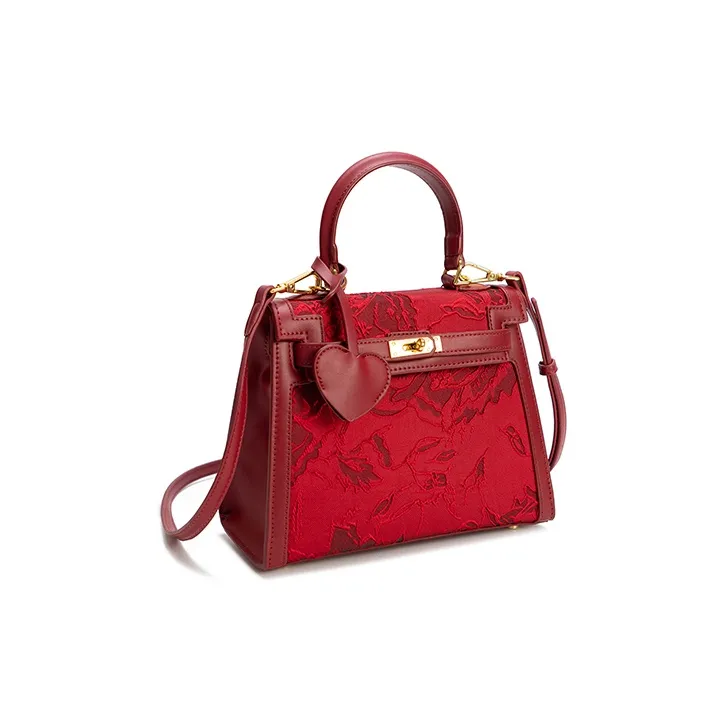 Vigno Synthetic Leather Shoulder Bag, Crossbody Bag, Handbag Regular Women's Red-1