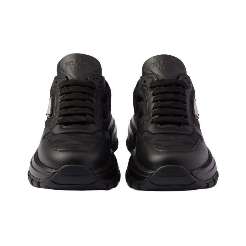 PRADA PRAX 1 Low Top Casual Shoes Women's Black-4