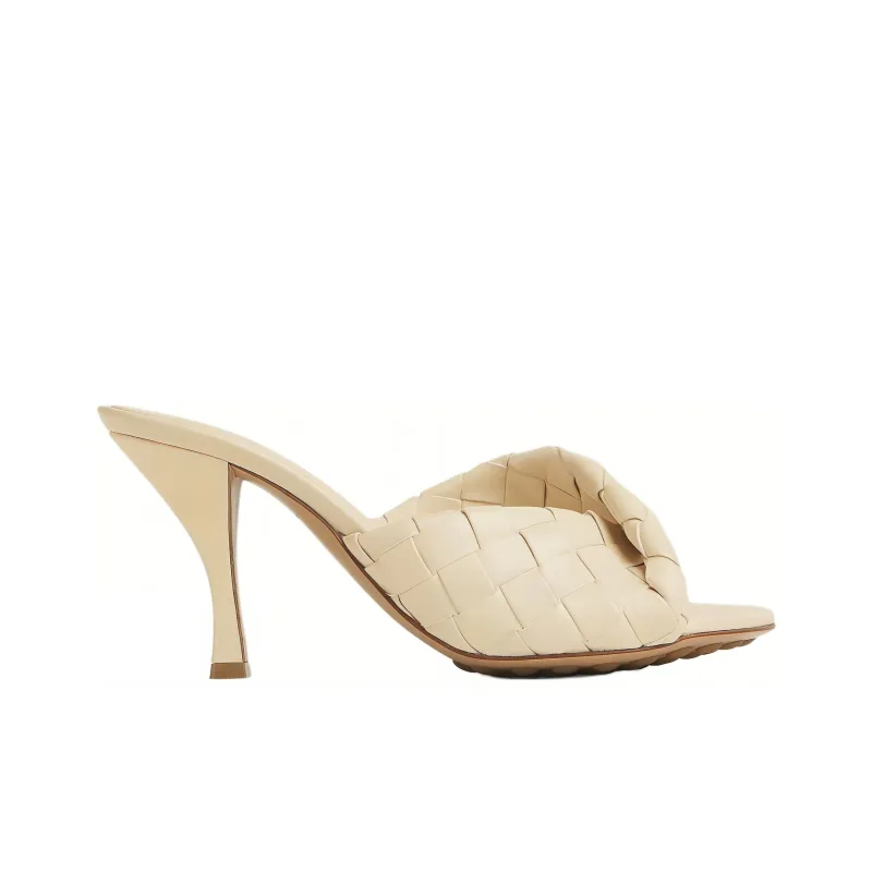 Bottega Veneta Blink Slide Slippers 8cm Women's White-1