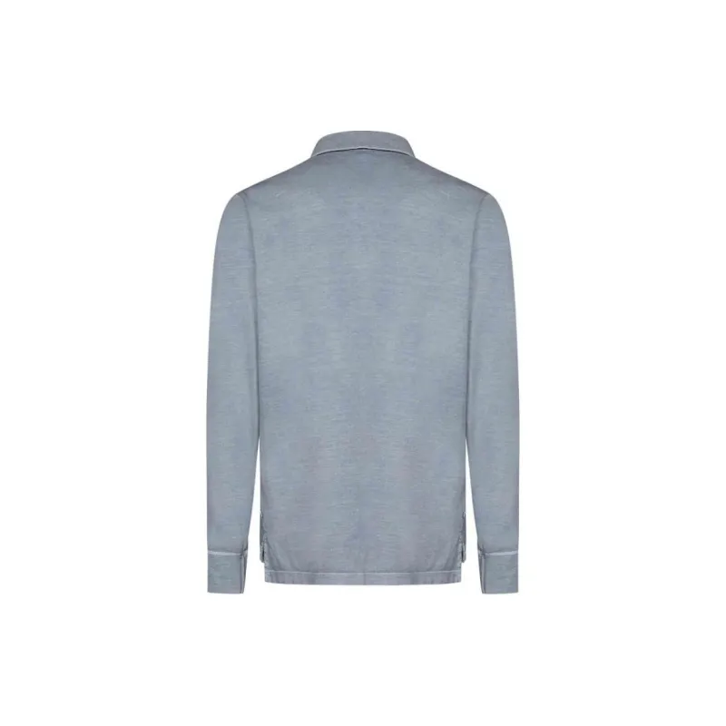 JAMES PERSE Jersey Longsleeved Polo Shirt-1