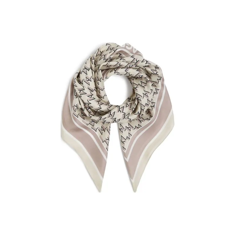 KARL LAGERFELD / Karl Lagerfeld Jeans Monogram print Silk Scarf-1