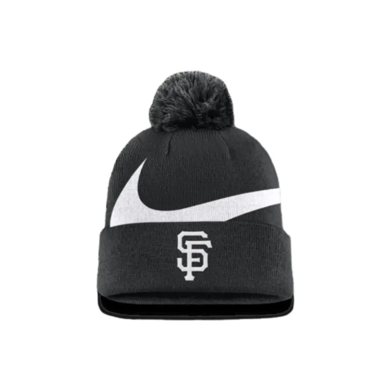 Nike San Francisco Giants Peak Men's Nike Mlb Cuffed Pom Beanie-0
