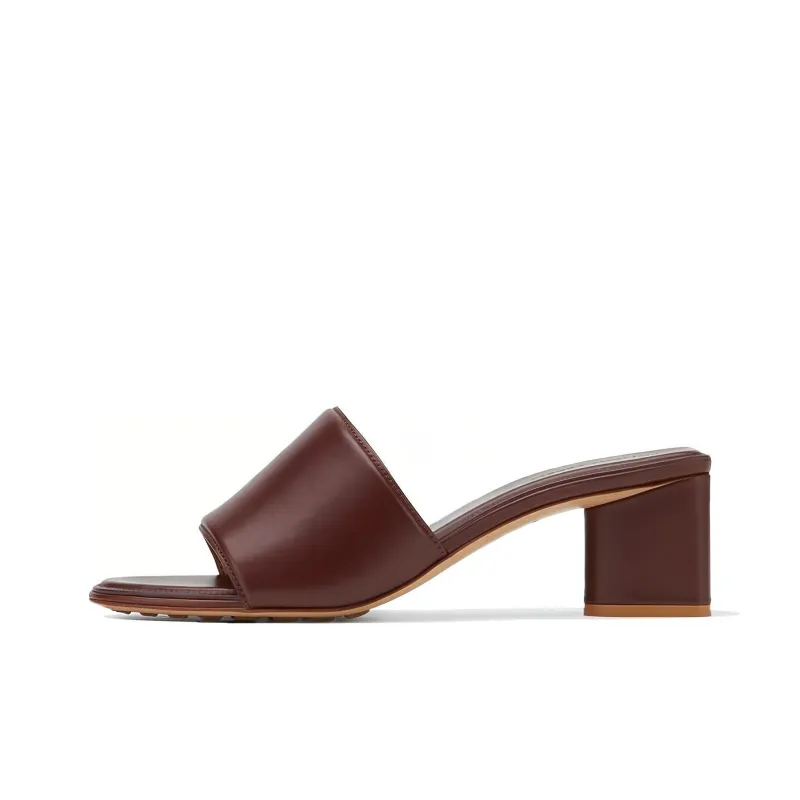 Bottega Veneta The Band Slip On Sandal Brown Women's-0