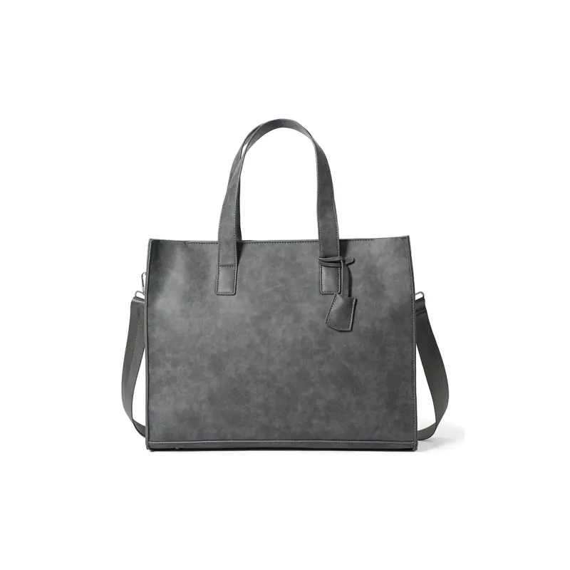 LETOO PU Shoulder Bag Regular Men's Black/Khaki/Matte Gray/Gray Coffee-5