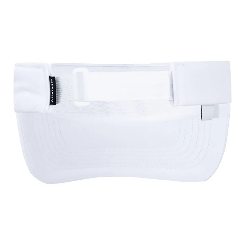 Converse Elastane, Polyester Visor Sun Hat For Sun Protection Grade School Pure White-2