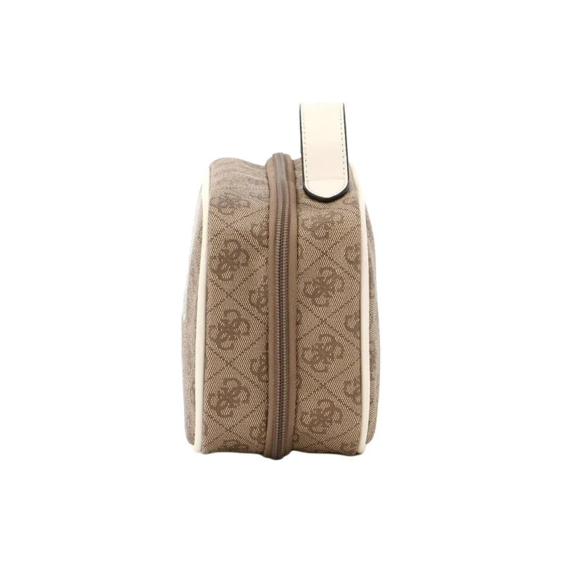 GUESS Polyurethane Makeup Bag Women's Beige-1