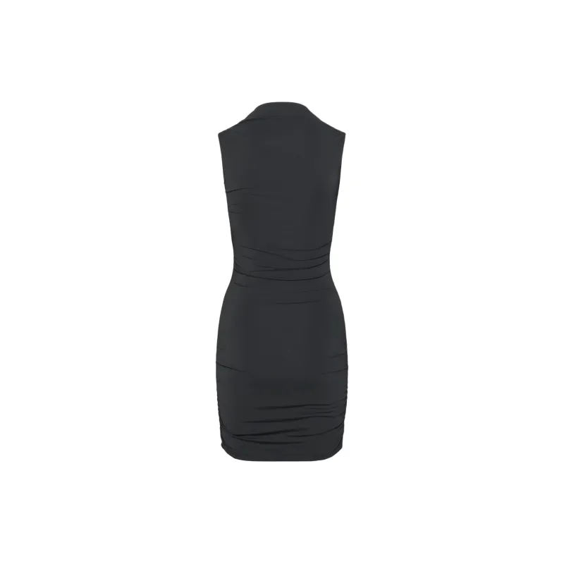 ARITZIA Contour Contour Flourish Mini Dress Sleeveless Dress Women's Black-1