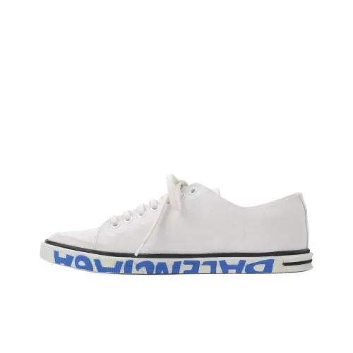 Balenciaga Canvas Shoes Women's Low-Top White/Blue