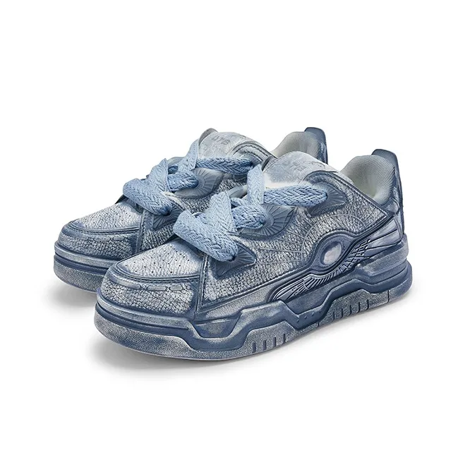 U.T.B Horizon001 Trailblazer Series Abrasion-Resistant Low-Top Skateboard Shoes Women's Copper Blue-1