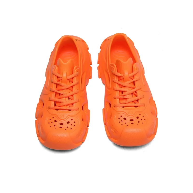 G.N.SHIJIA Clogs Unisex Orange Red-3