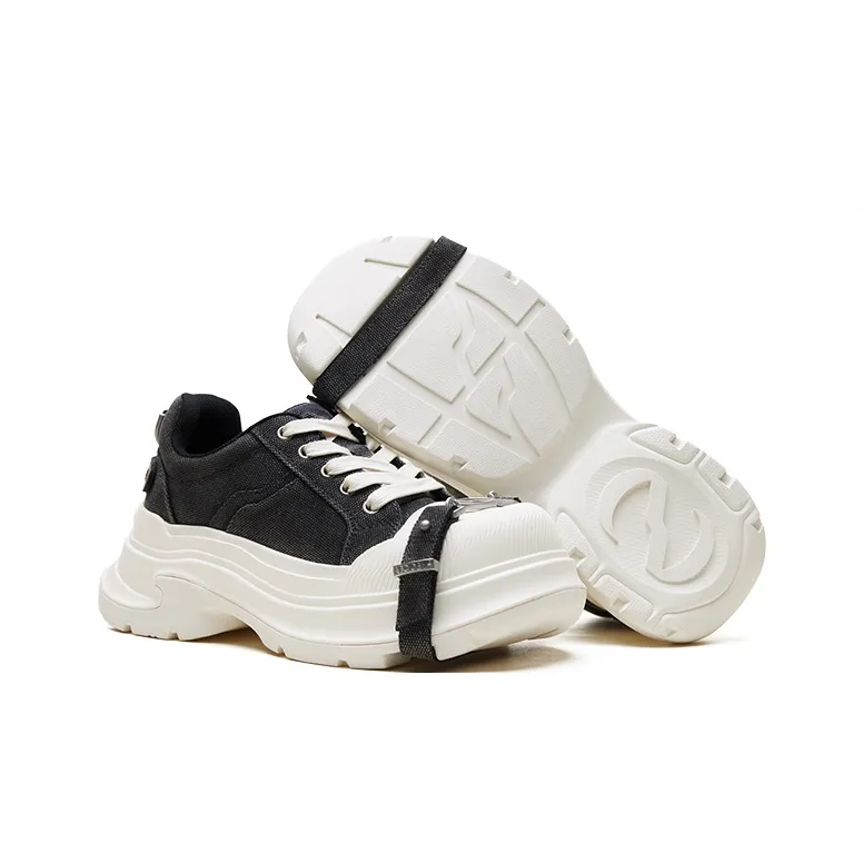 ABCICEY Mousse Collection Height Increasing Wear Resistant Low Top Platform Fashion Casual Canvas Shoes Unisex Truffle-4