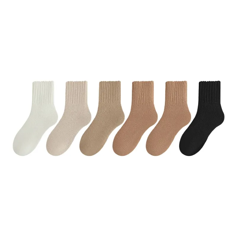 MIIOW Mid Calf Socks Women's 6 Pack-8