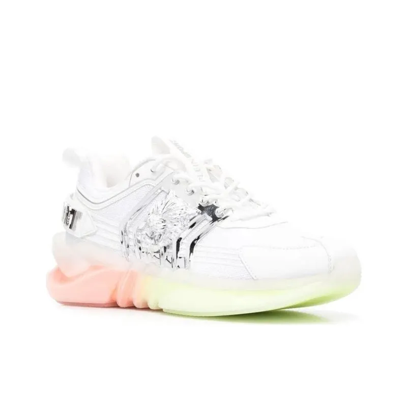PLEIN SPORT Slip Resistant Low Top Casual Shoes Unisex White-2