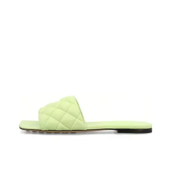 Bottega Veneta Quilted Open Toe Flat Sandals Women's