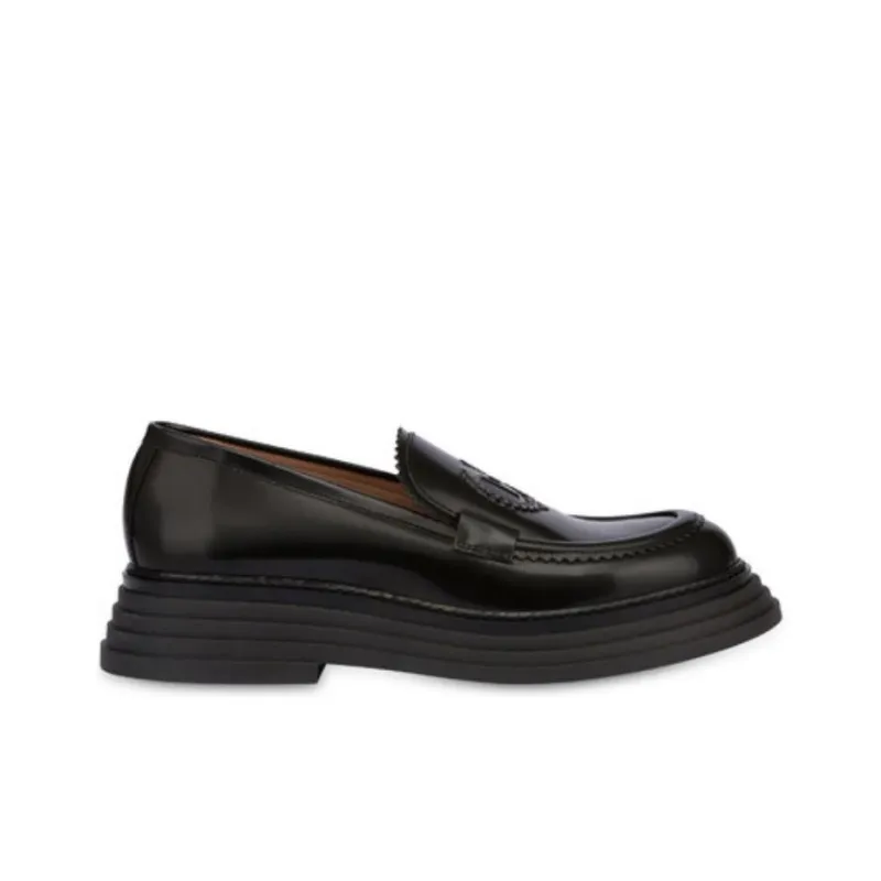 Pollini Stairway Loafers 4.5cm Women's Black-1
