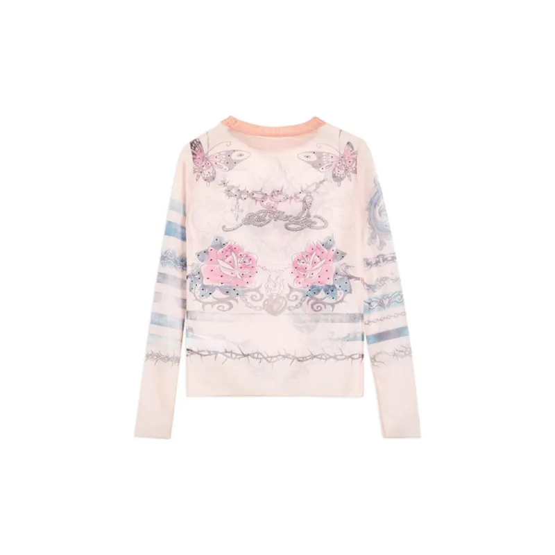 Ed Hardy T Shirt Women's Cherry Blossom Pink-1