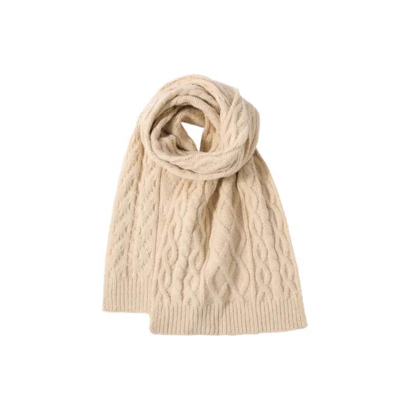 CAMEL Knit Scarves Unisex-3