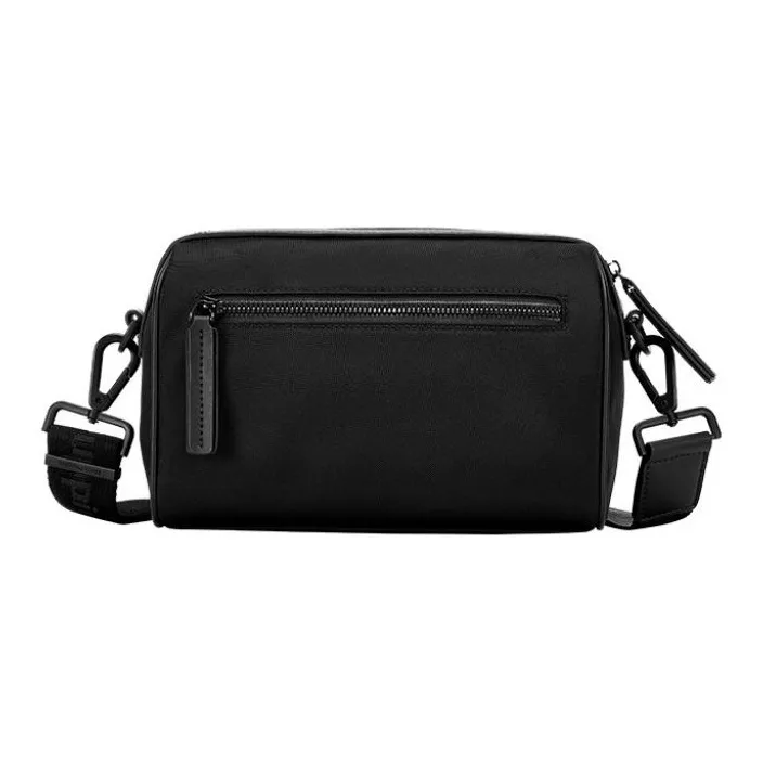 Hush Puppies Fabric Shoulder Bag Men's Black-2