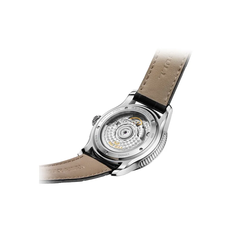 Sea Gull Superhuman Collection Automatic Mechanical Movement Genuine Leather Strap Watch Men's Watches White Dial-13