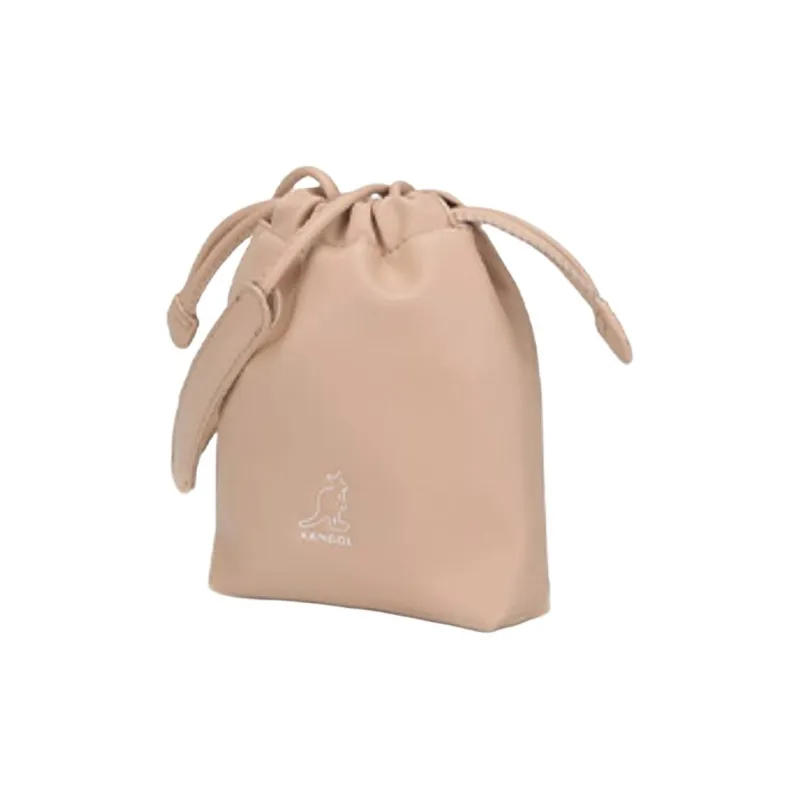 KANGOL Synthetic Leather Shoulder Bag Crossbody Bag Mini Women's Beige-2
