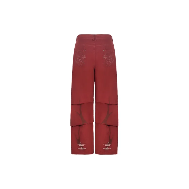 GRKC Casual Pants Unisex Red-1