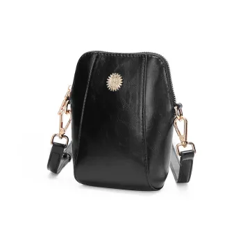 CORALDAISY Synthetic Leather Shoulder Bag Women's Midnight Black/Silk Mist Brown