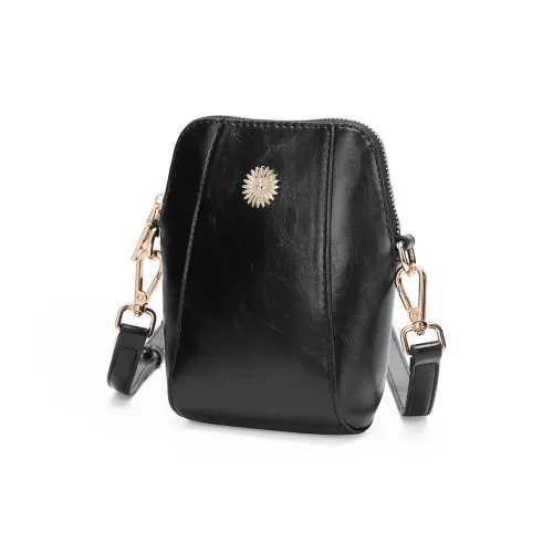 CORALDAISY Synthetic Leather Shoulder Bag Women's Midnight Black/Silk Mist Brown