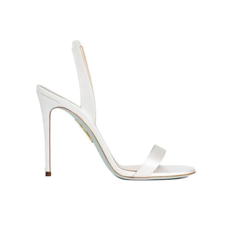 AQUAZZURA So Nude Strap Sandals 10.5cm Women's White-1