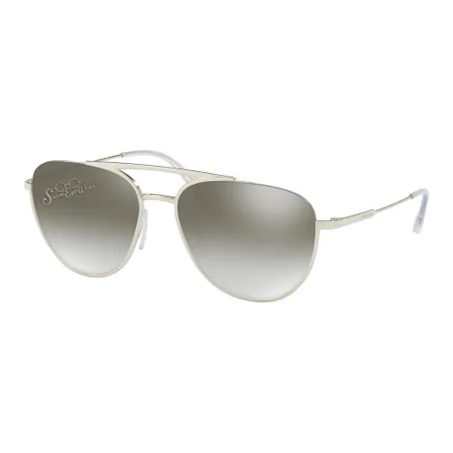 PRADA Metal Aviator Sunglasses Men's Silver