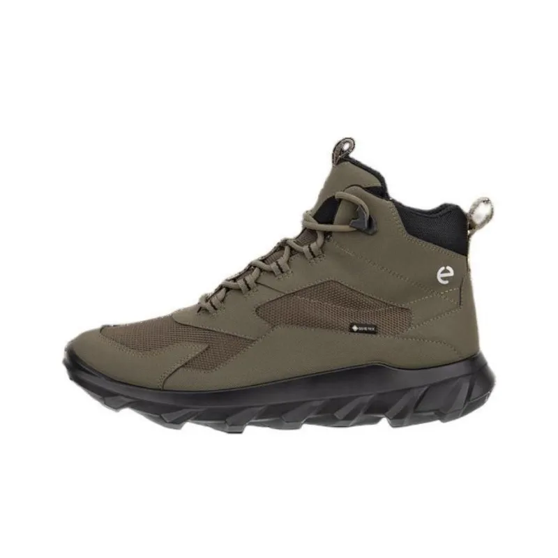 Ecco Anti-Slip Wear-Resistant Mid-Top Casual Shoes Men's Green-0