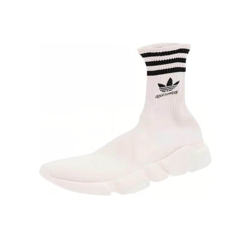 Balenciaga X Adidas Logo Embroidered Sock Sneakers-2