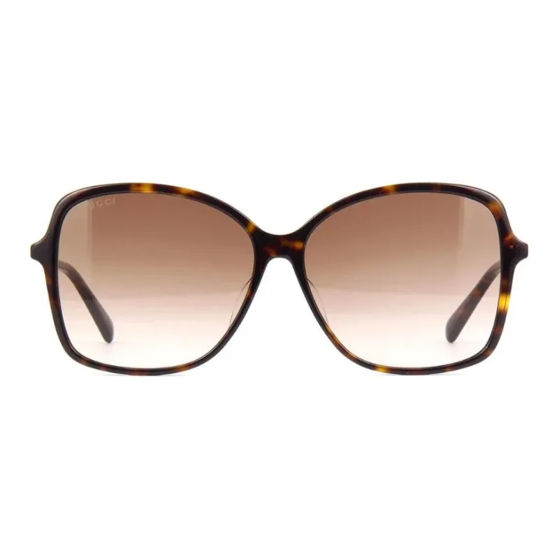 GUCCI Acetate Butterfly Sunglasses Women's Tortoiseshell-1