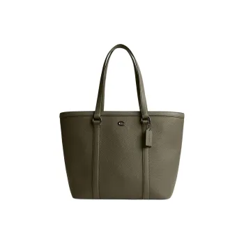 COACH Gotham Leather Tote Bag, Shopping Bag, Shoulder Bag, Handbag Tubas Women's Army Green