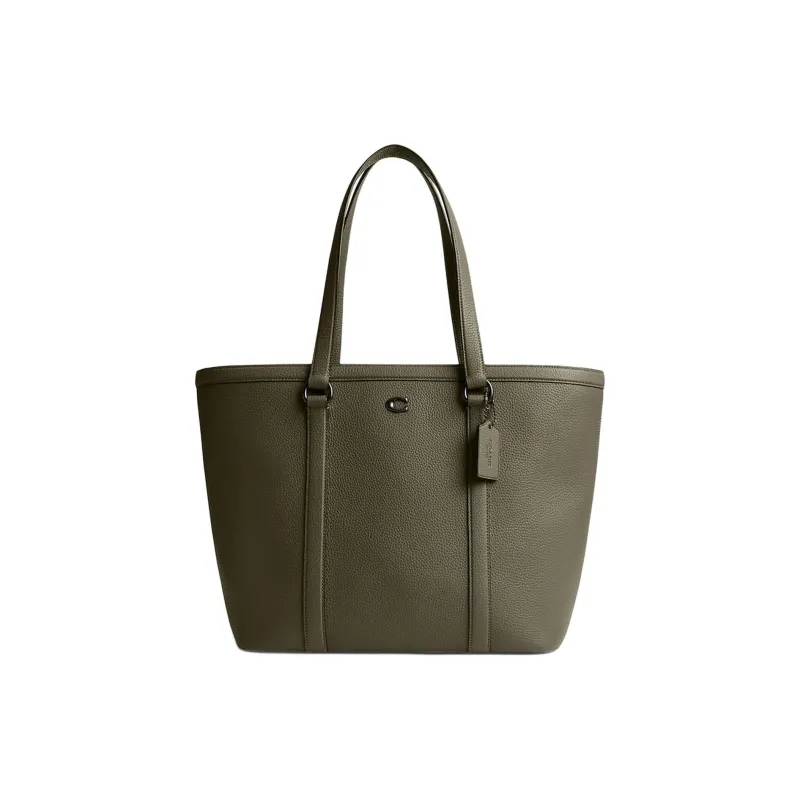 COACH Gotham Leather Tote Bag, Shopping Bag, Shoulder Bag, Handbag Tubas Women's Army Green-0