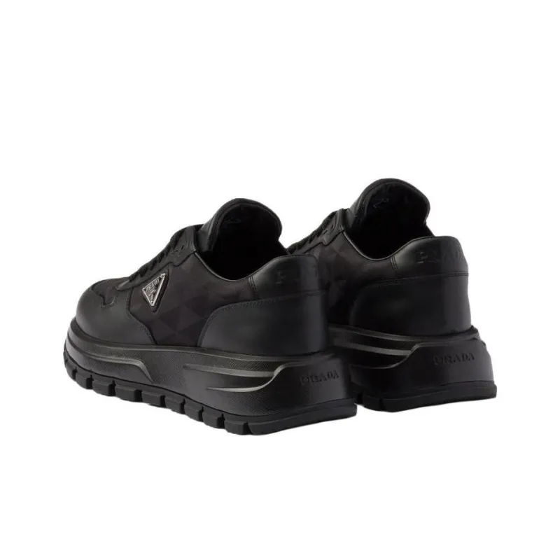 PRADA PRAX 1 Low Top Casual Shoes Women's Black-3