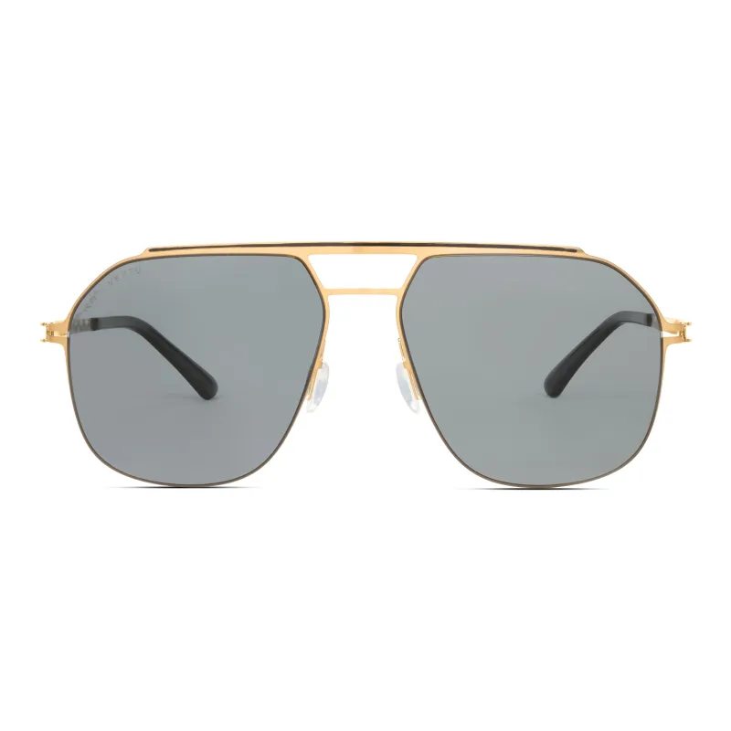 Mita Stainless Steel Round Sunglasses Unisex-3