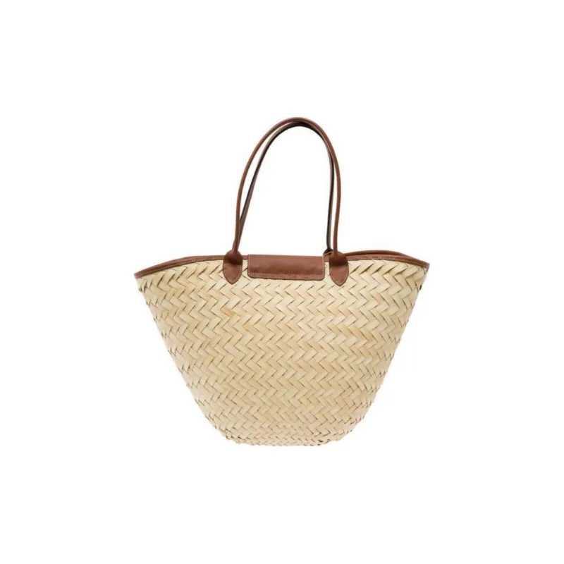LONGCHAMP Large Le Panier Pliage Interwoven Tote Bag-2