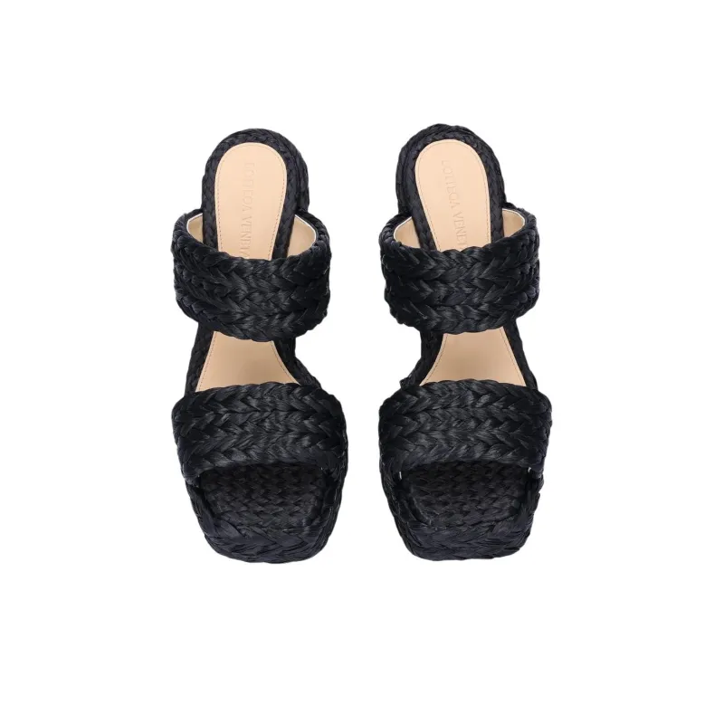 Bottega Veneta Woven Slip On Heeled Sandals Women's-2
