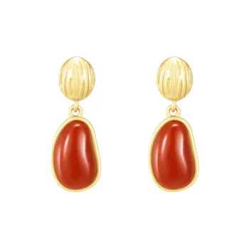 MAMADESHOUHU Agate Jade Earrings Women's