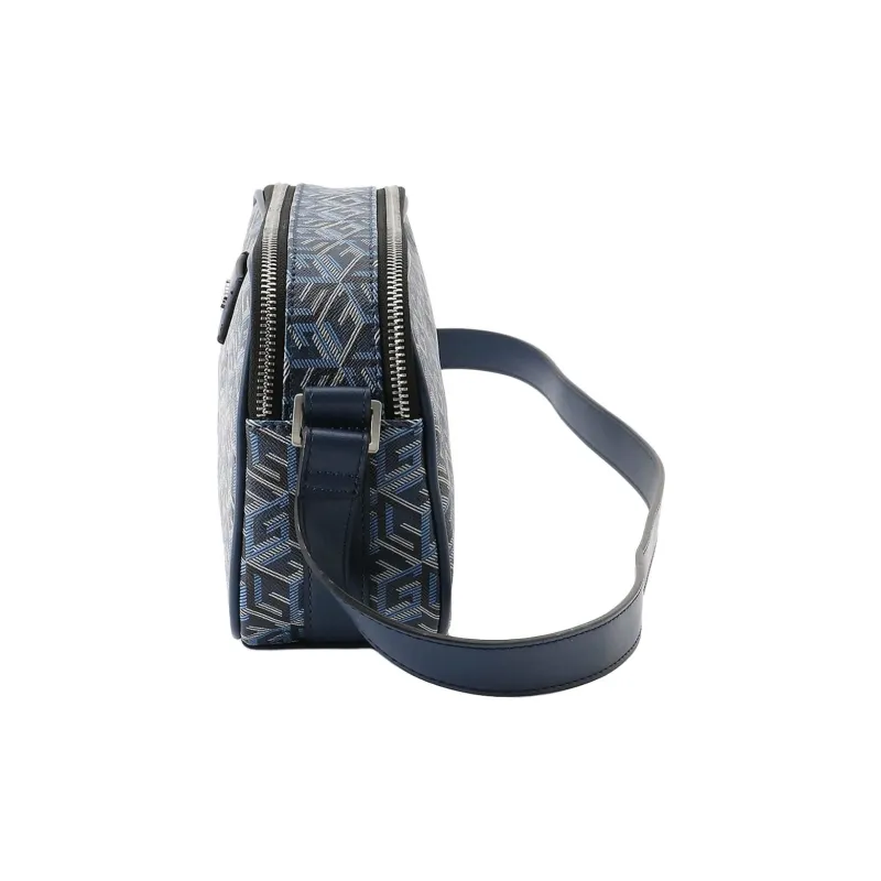 GUESS Polyurethane Camera Bags Crossbody Bag Shoulder Bag Medium Size Men's Dark Blue-1