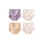 C Set-High-Rise Pastoral Style-Apricot+Purple+White+White (4 Pack)