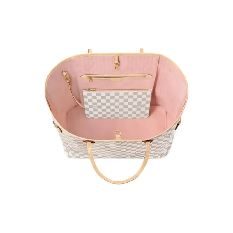 LOUIS VUITTON NEVERFULL Coated Canvas Tote Bag, Shopping Bag, Handbag, Shoulder Bag Women's Pink-2
