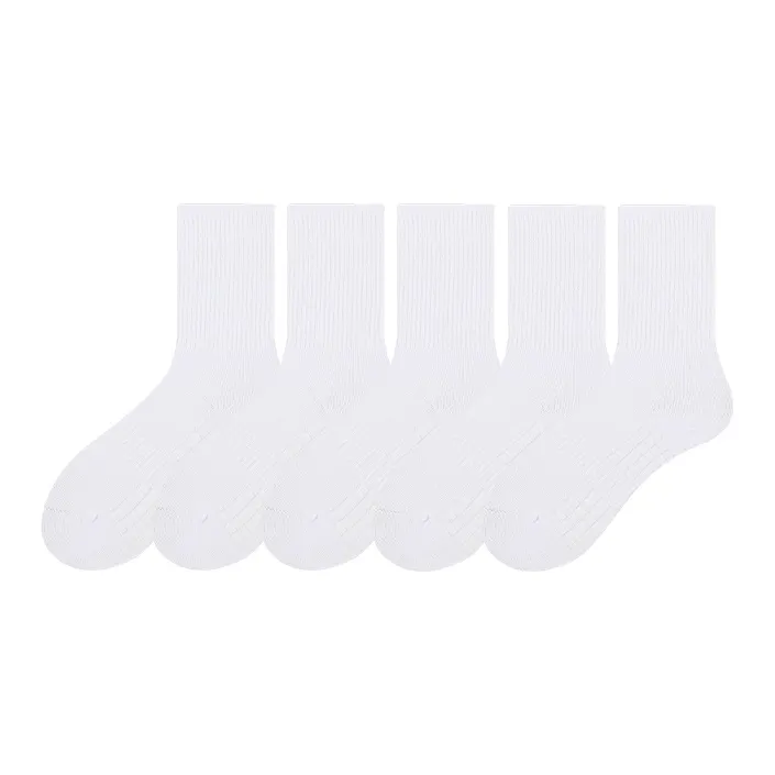 COTTON CHEESE Mid Calf Socks Unisex 5 Pack-0