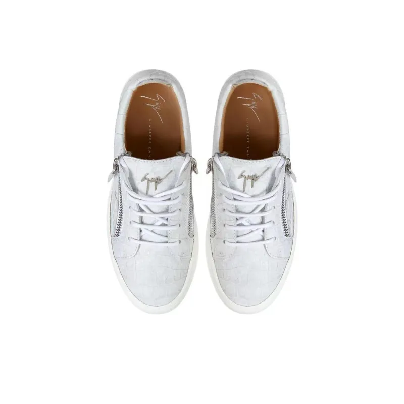 Giuseppe Zanotti/GZ Low Top Skateboard Shoes Women's White-3