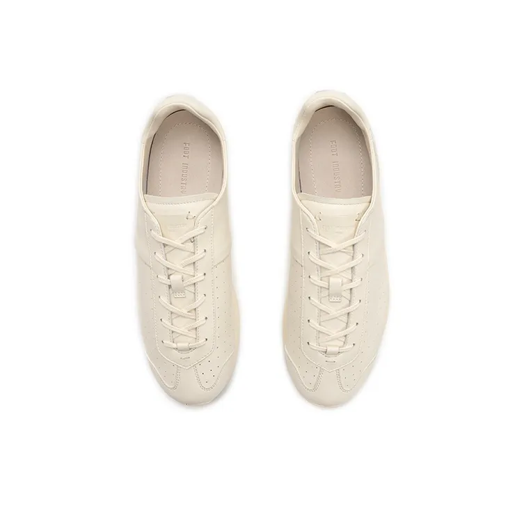 FOOT INDUSTRY Foot Industry Low Top German Army Trainers Unisex Antique White-3