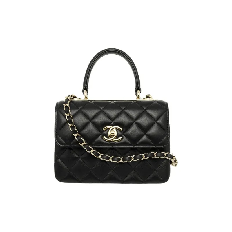 CHANEL Sheepskin Flap Bag, Shoulder Bag, Crossbody Bag, Handbag Women's Black-1