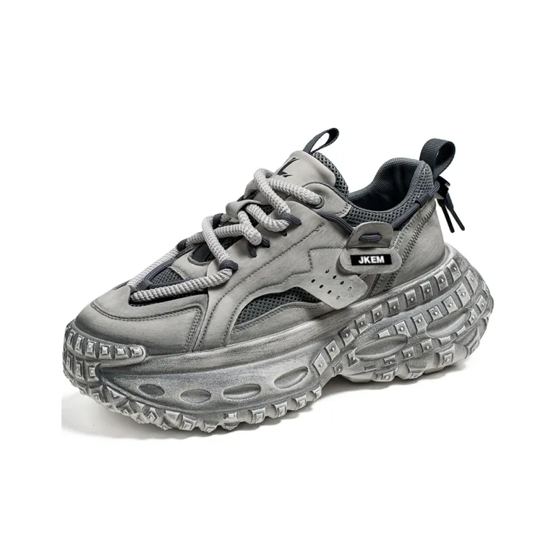 JKEM Height Increasing Breathable Low Top Chunky Sneakers Men's-11