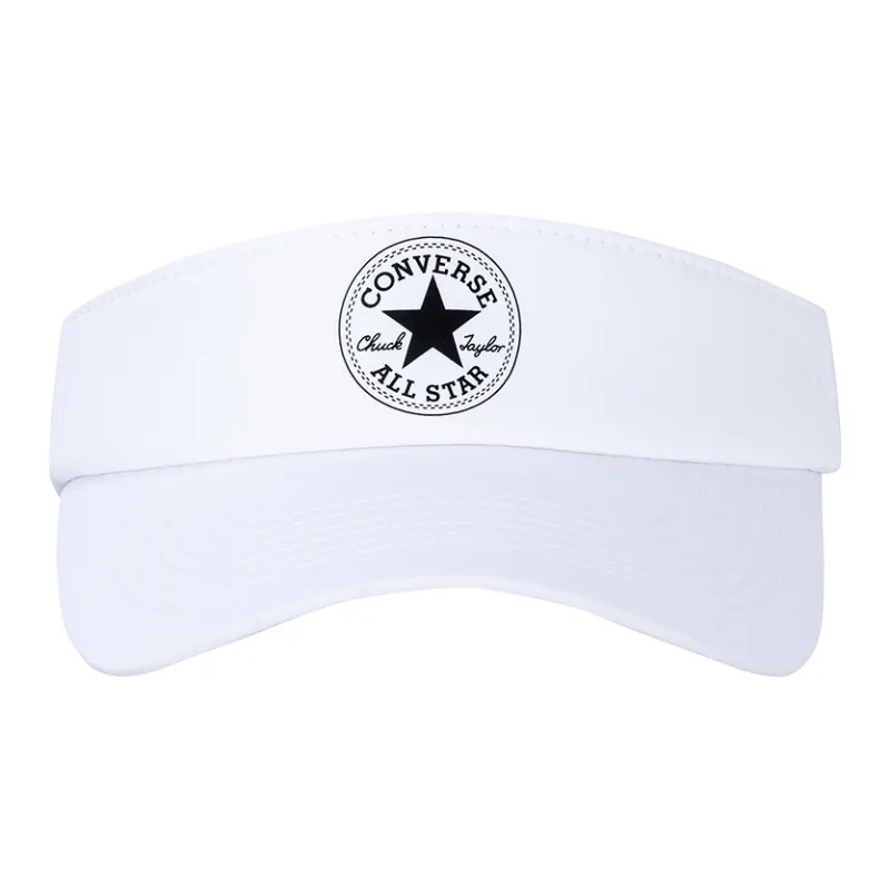 Converse Elastane, Polyester Visor Sun Hat For Sun Protection Grade School Pure White-1