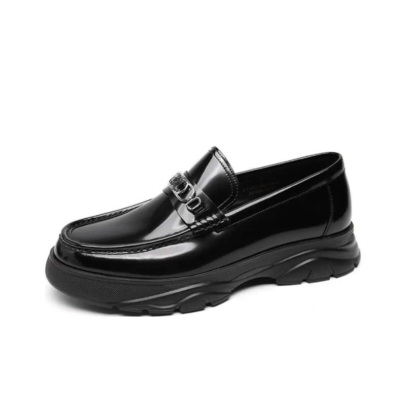 CROWN Loafers Men's Black One Yard Larger-1