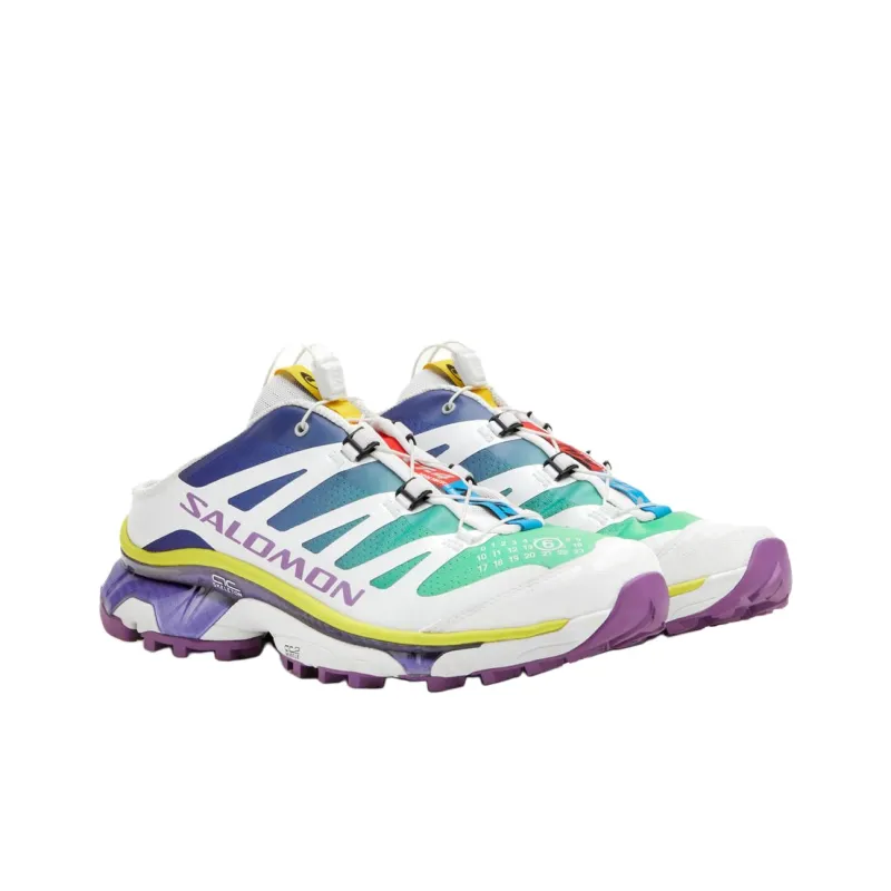 SALOMON x MM6 Maison Margiela XT 4 Rubber Sole Slip Resistant Wrap toe Slippers Unisex Cyan White Purple-2